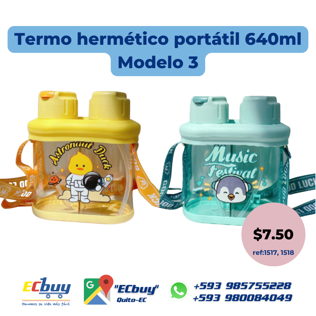 Termo hermético portátil 640ml Modelo 3