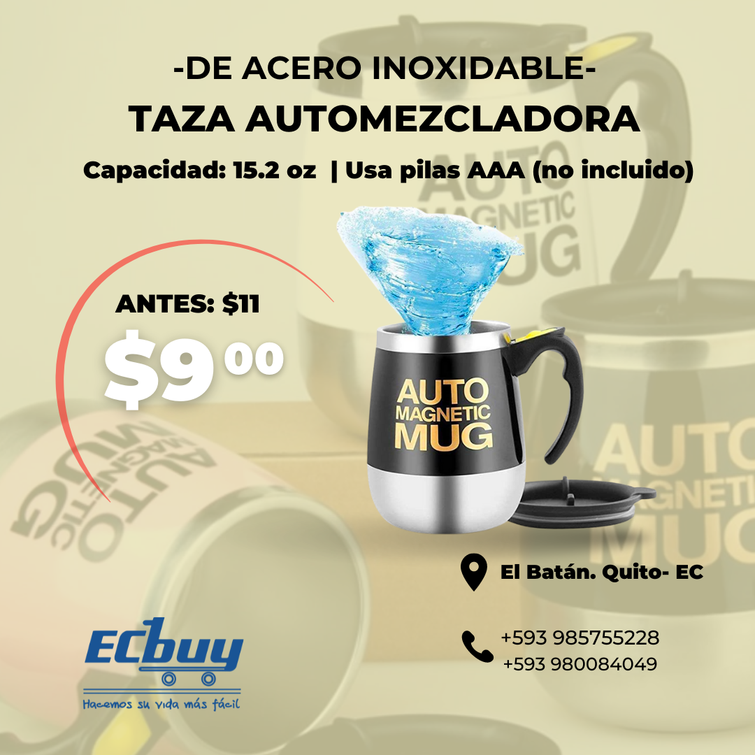 Taza de mezcla automática en acero