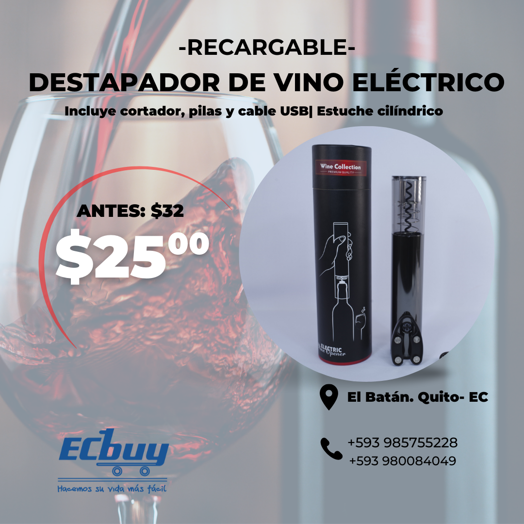 Destapador eléctrico para vinos