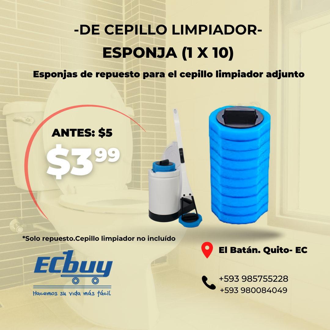 Esponja desechable de cepillo limpiador