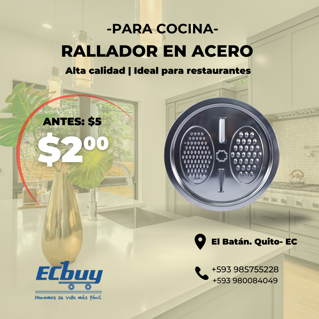 Rallador en acero para cocina