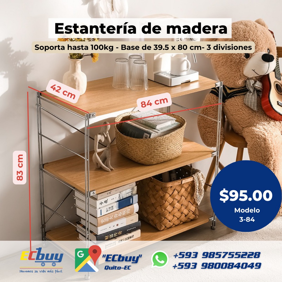 Estantería de madera