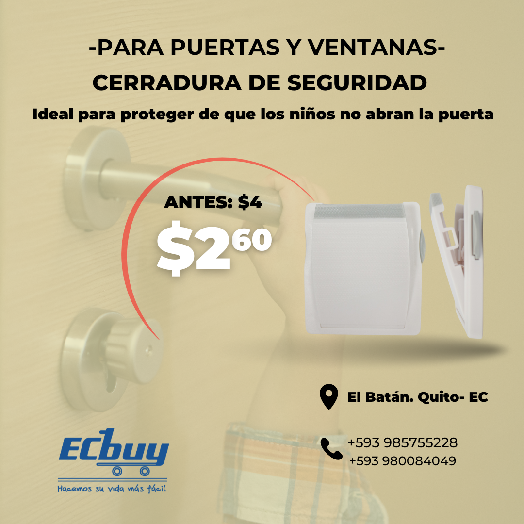 Cerradura de seguridad para puerta/ventana