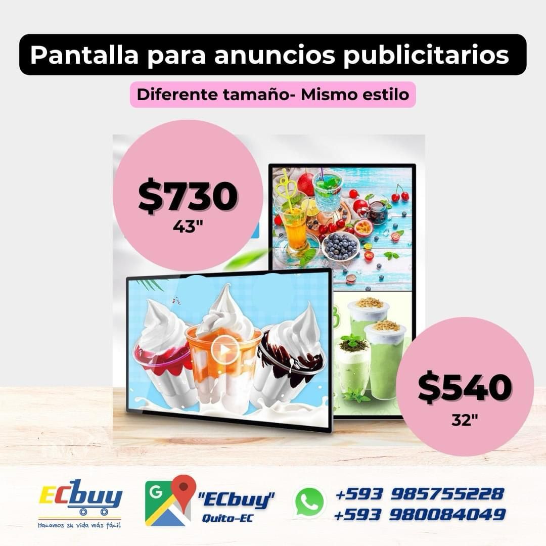 Pantalla para anuncios publicitarios 43"