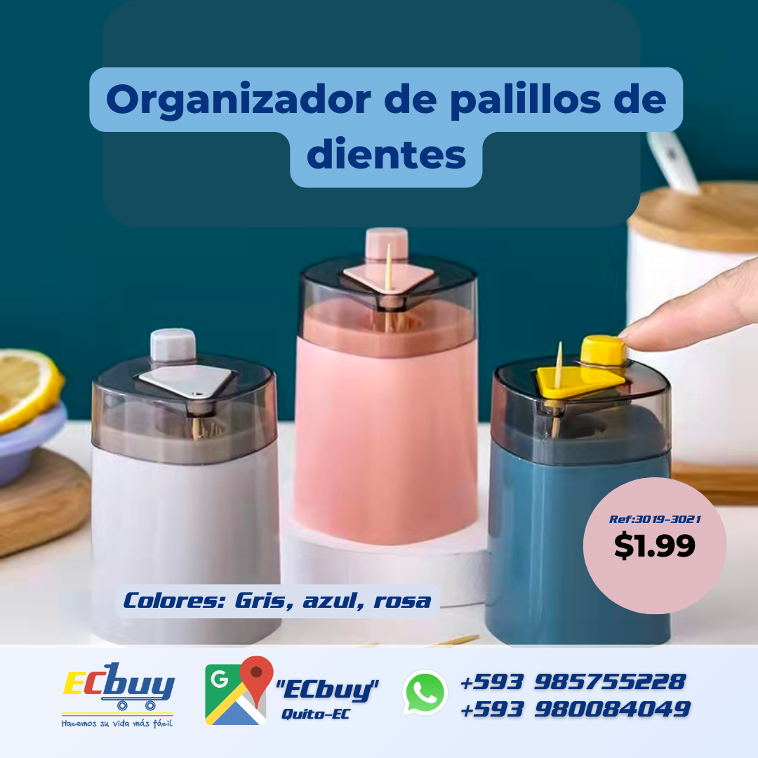 Organizador de palillos de dientes